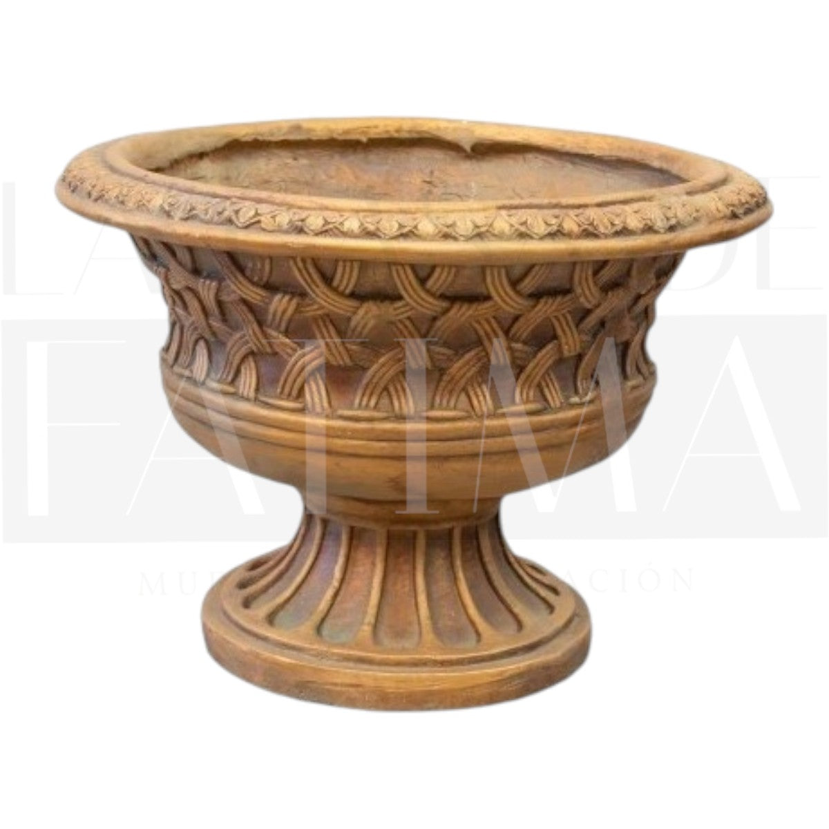 Maceta Dorada Entramada