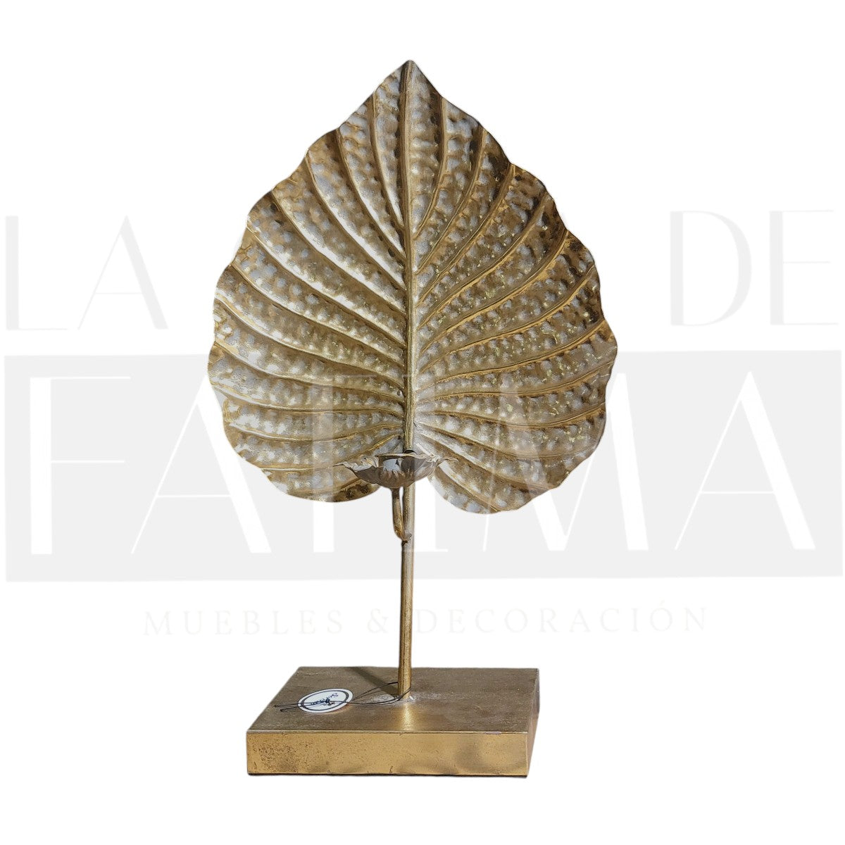 Candelabro Metálico Hoja