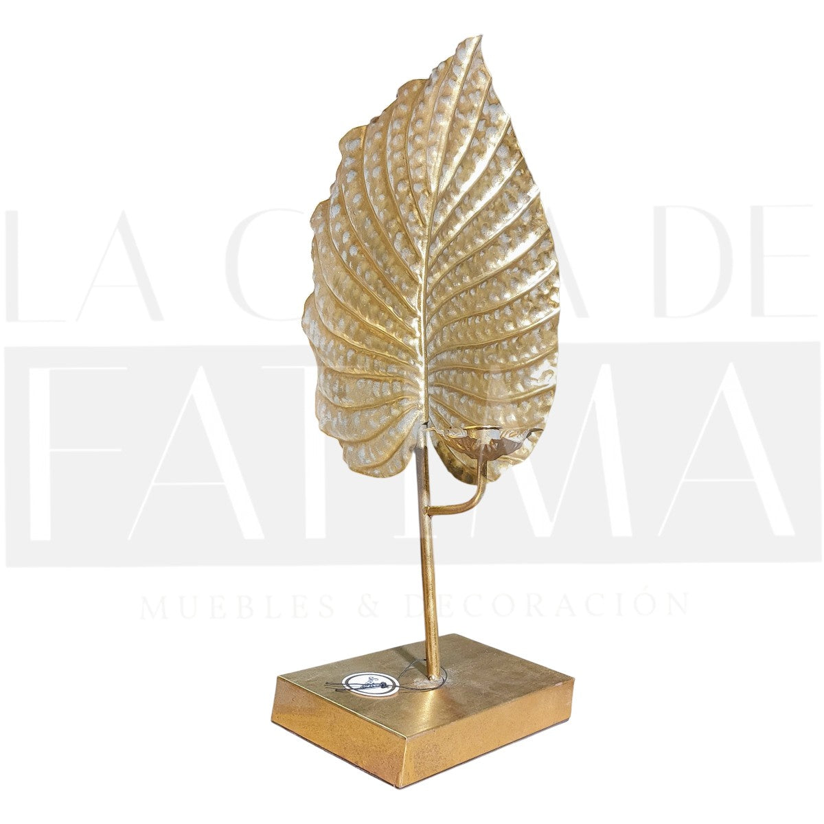 Candelabro Metálico Hoja