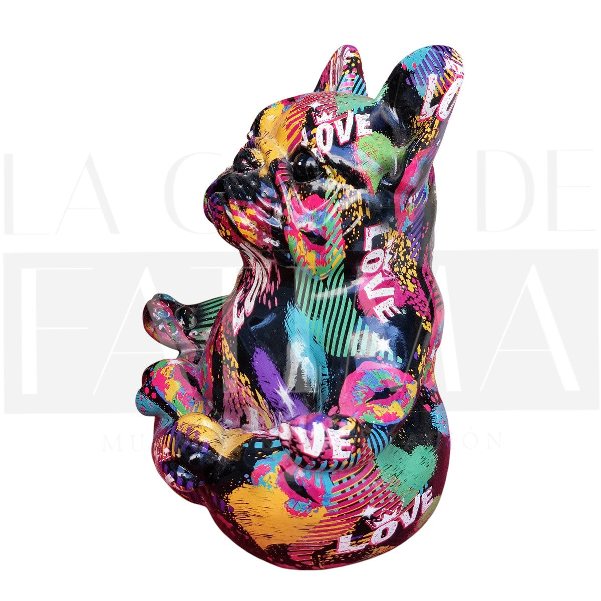 Alcancía Bulldog Graffiti Pop Art