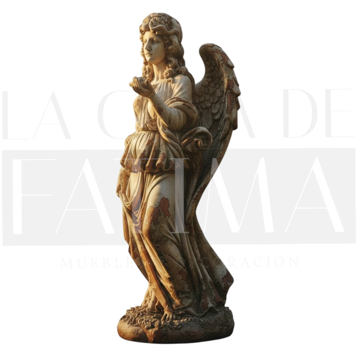 Figura Ángel Jardín Vintage