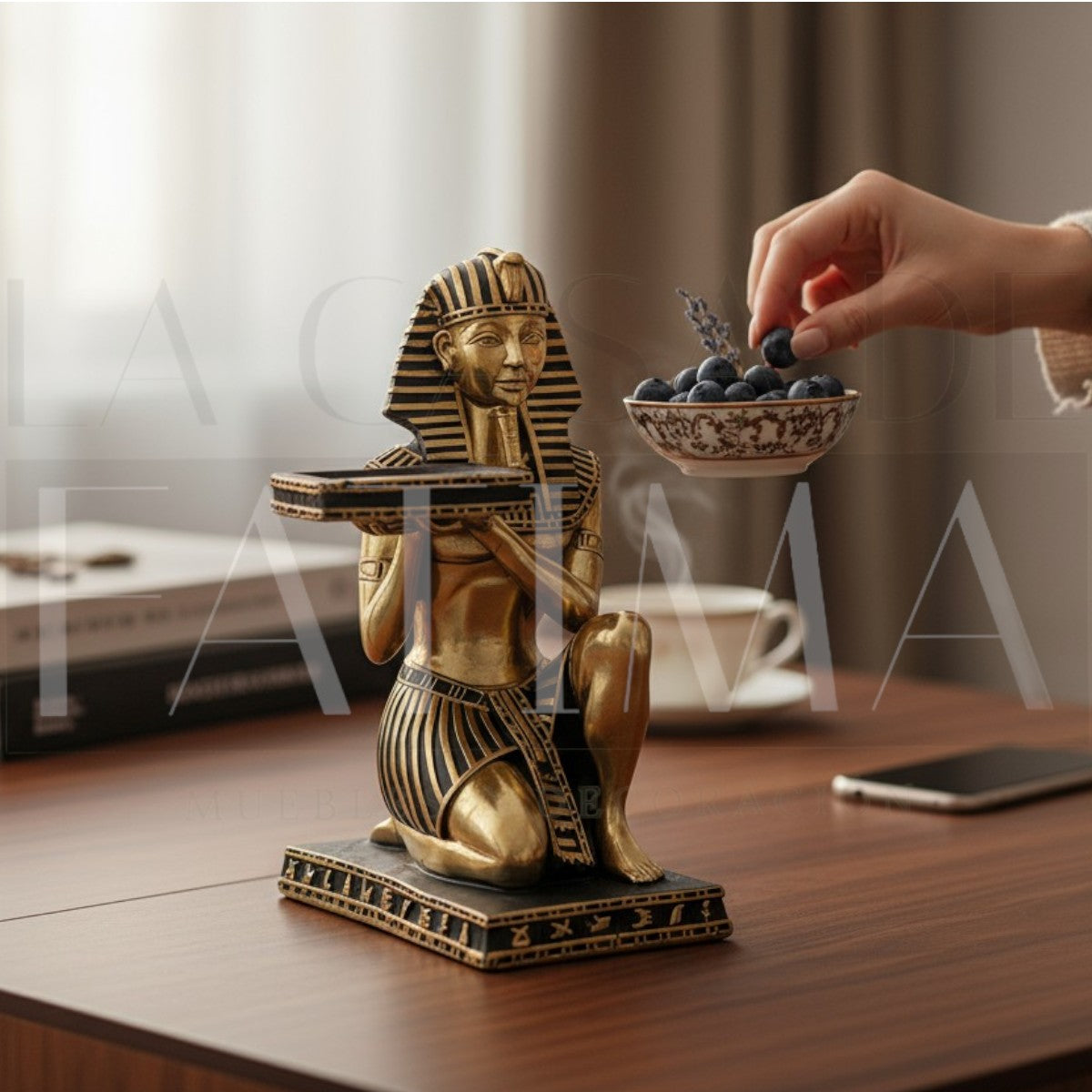 Figura Egipcia con Bandeja