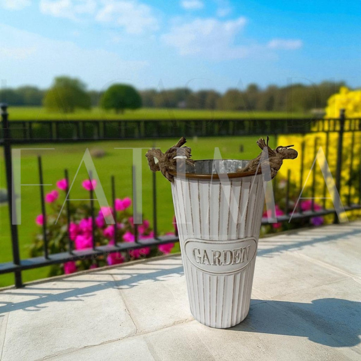 Maceta Blanca Garden Deco