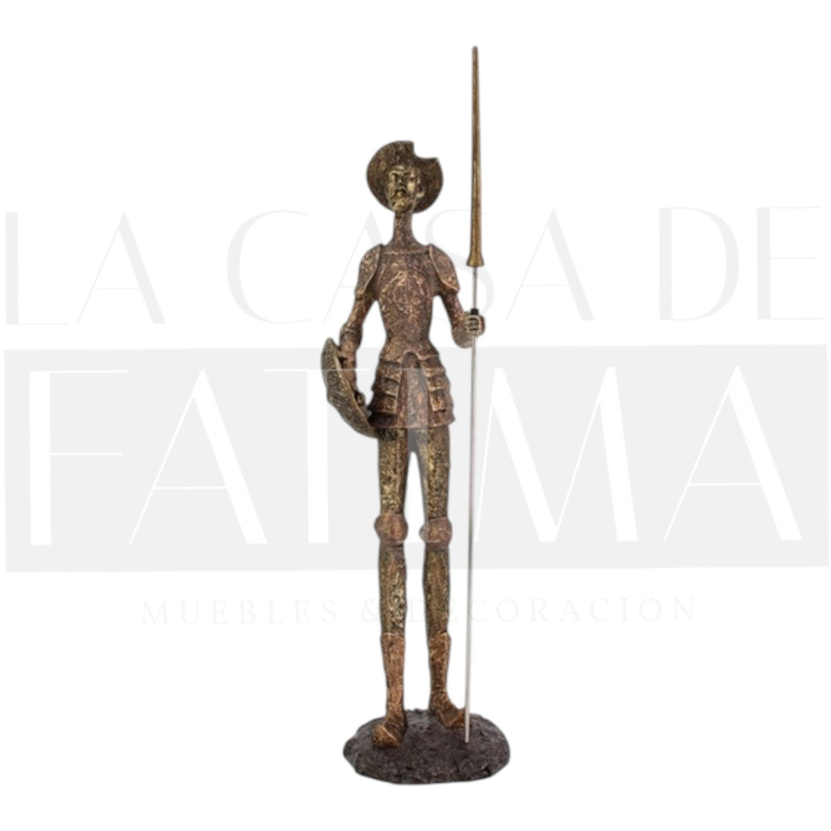 Figura Don Quijote con Lanza Dorado