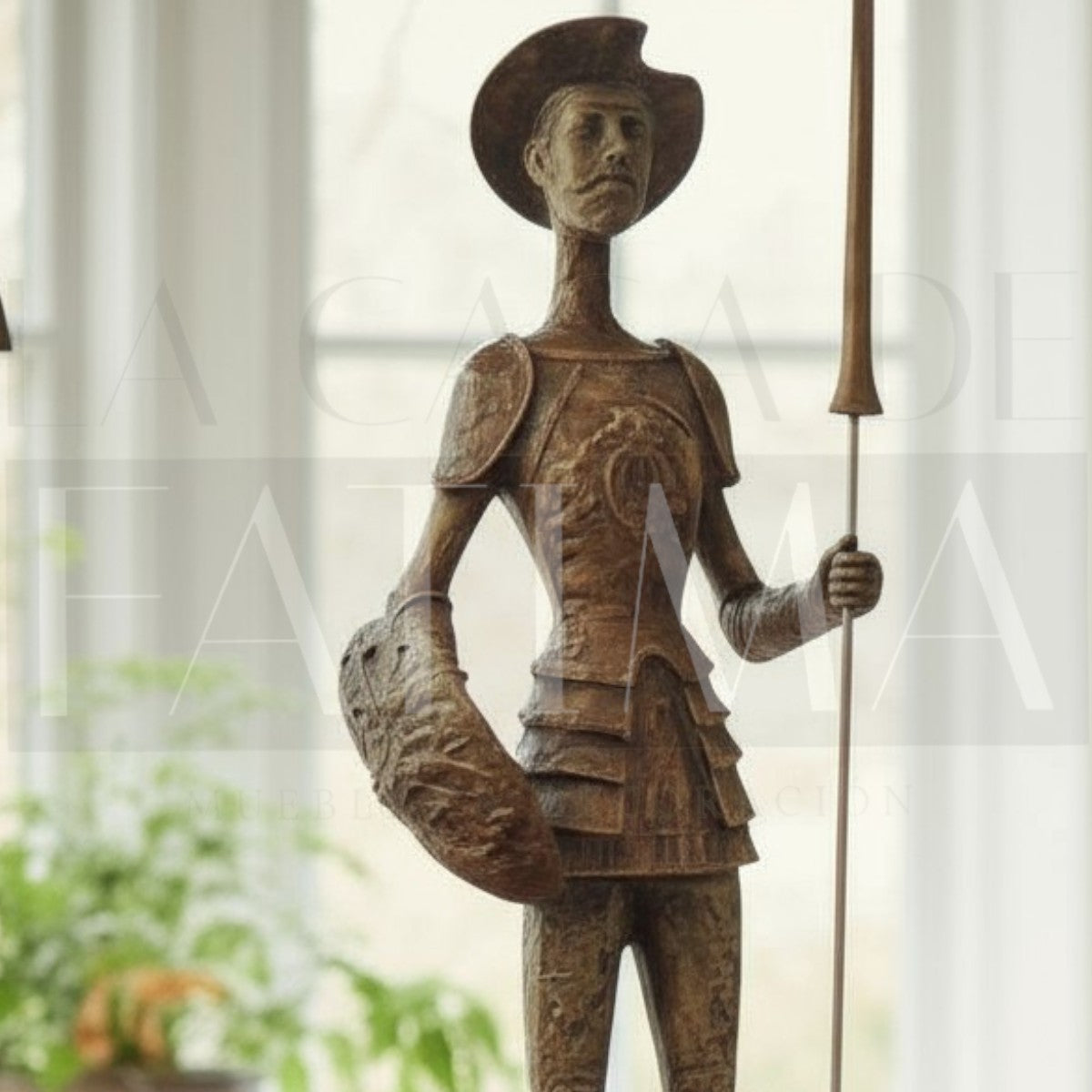 Figura Don Quijote con Lanza Dorado