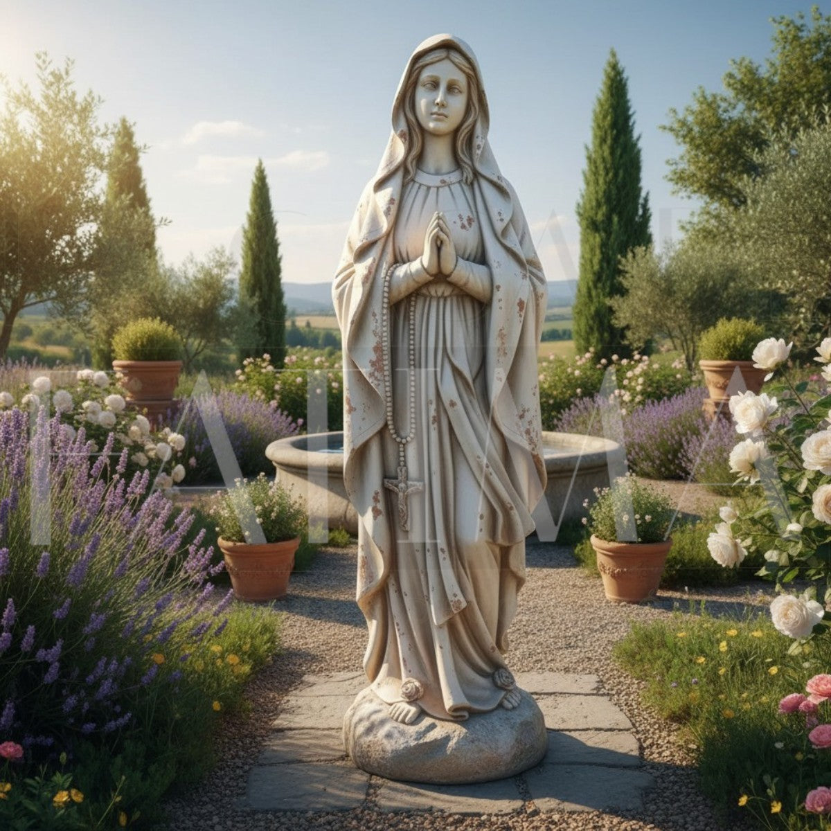 Figura Virgen Lourdes 120 cms