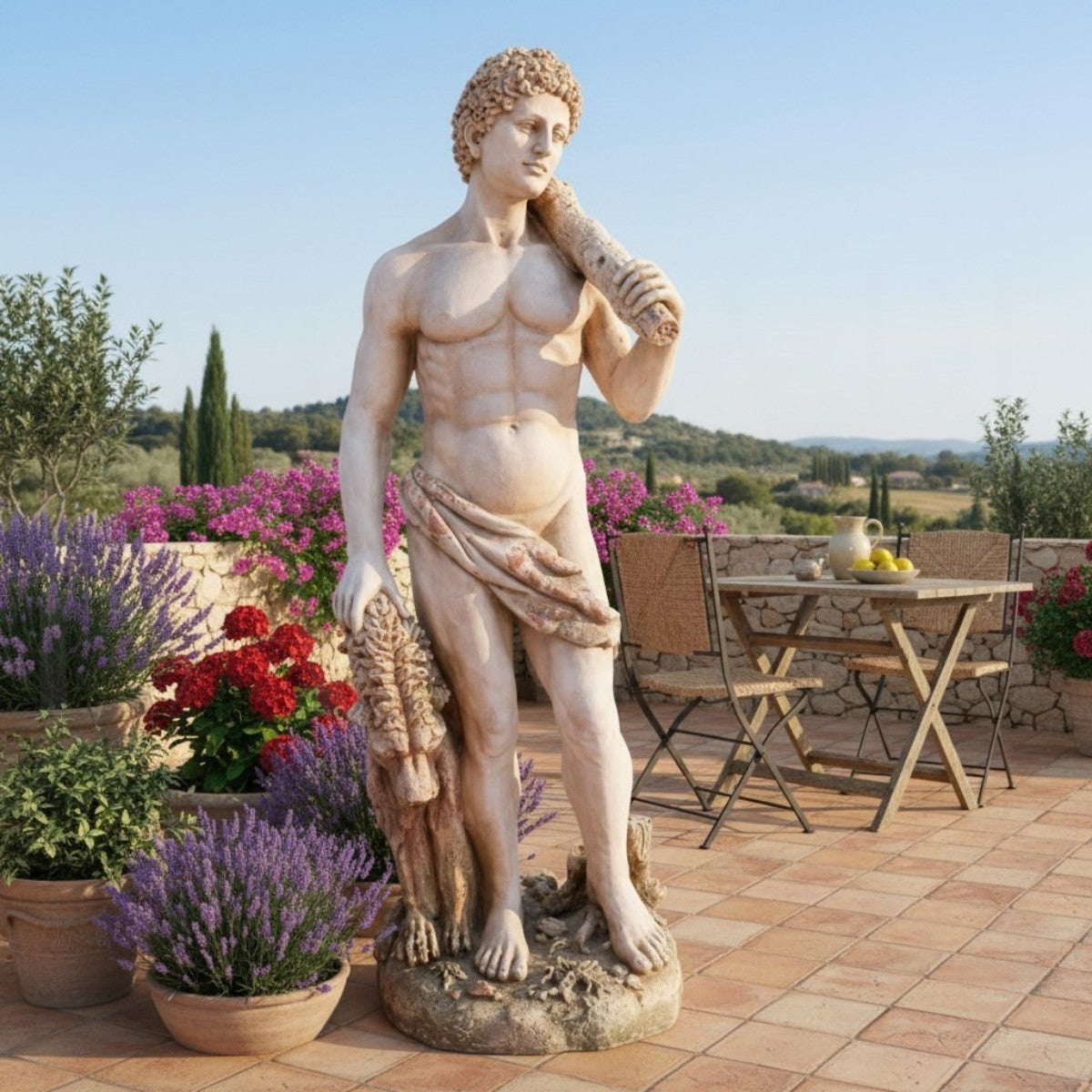 Figura Hércules Clásico Vintage 114 cms.