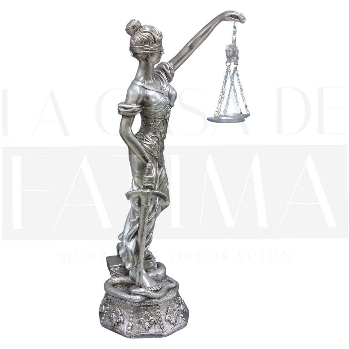 Figura Dama de La Justicia Silver 45 cms.