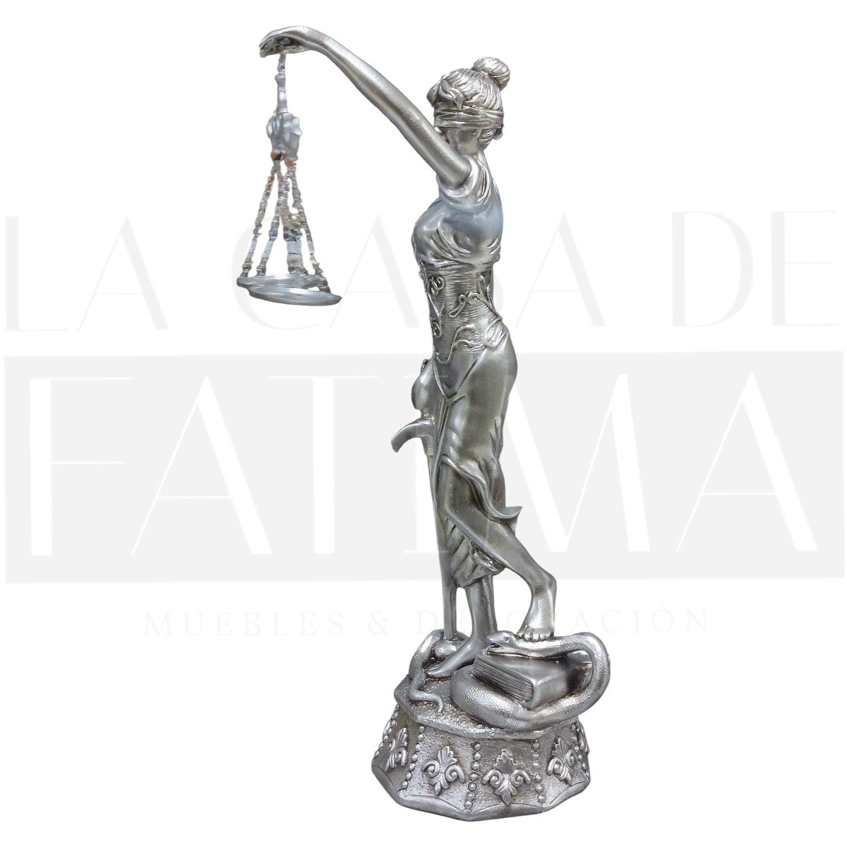 Figura Dama de La Justicia Silver 45 cms.