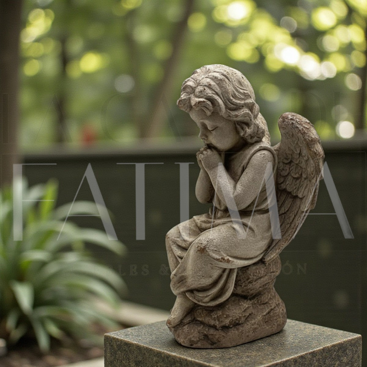 Figura Ángel sentado Vintage