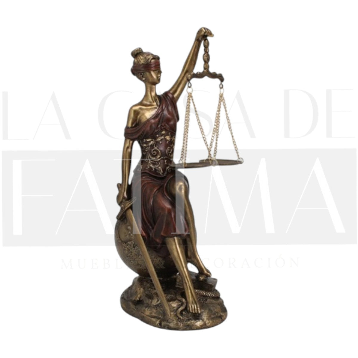 Figura Dama de la Justicia Sentada