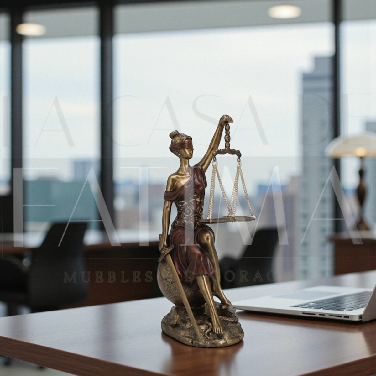 Figura Dama de la Justicia Sentada