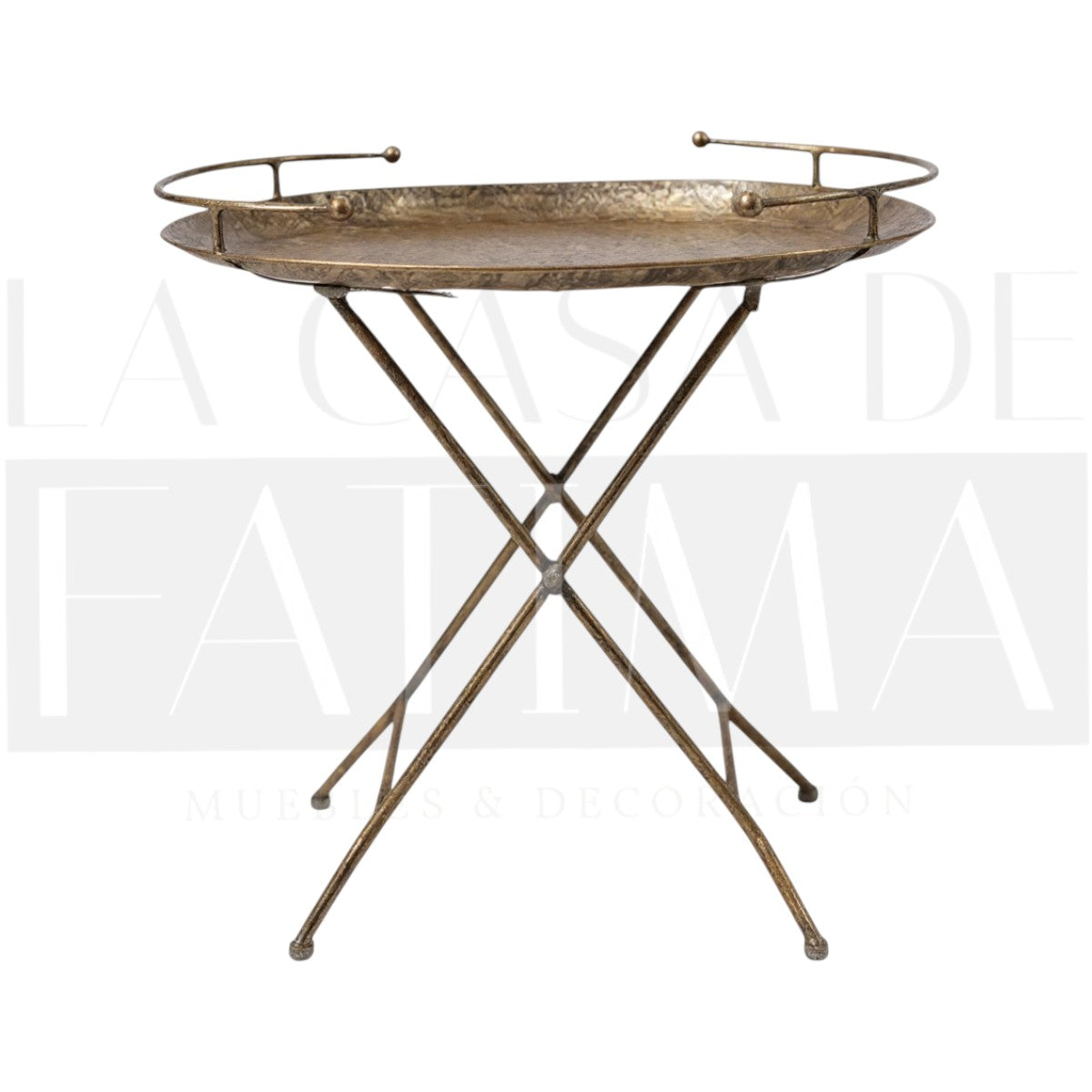 Mesa Plegable Dorada