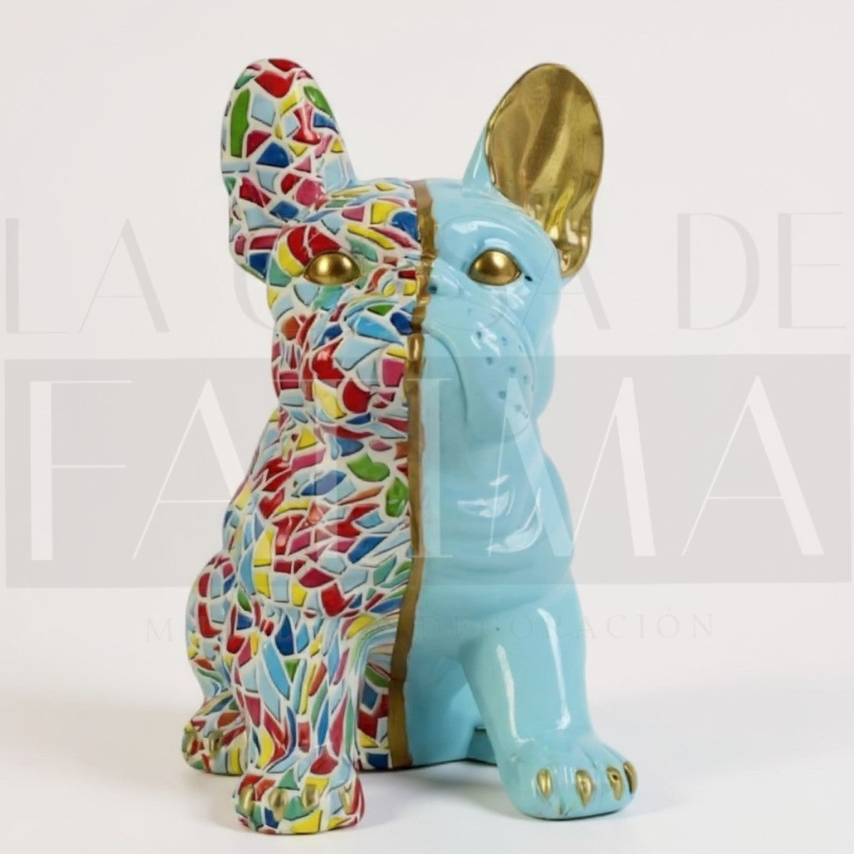 Figura Mosaico Bulldog Francés