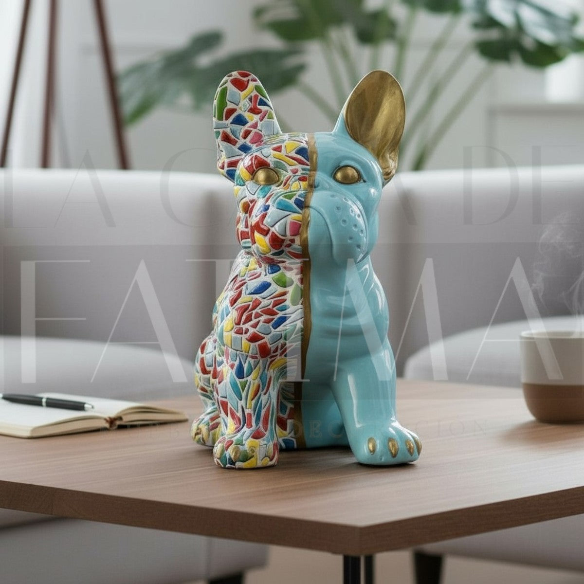 Figura Mosaico Bulldog Francés