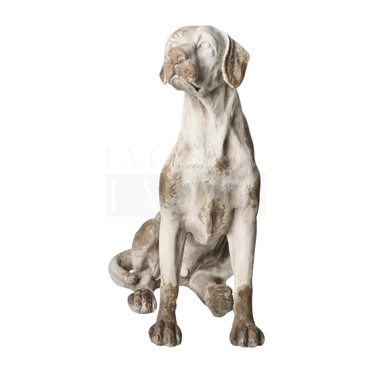 Figura Perro Sentado Vintage 70 cms.