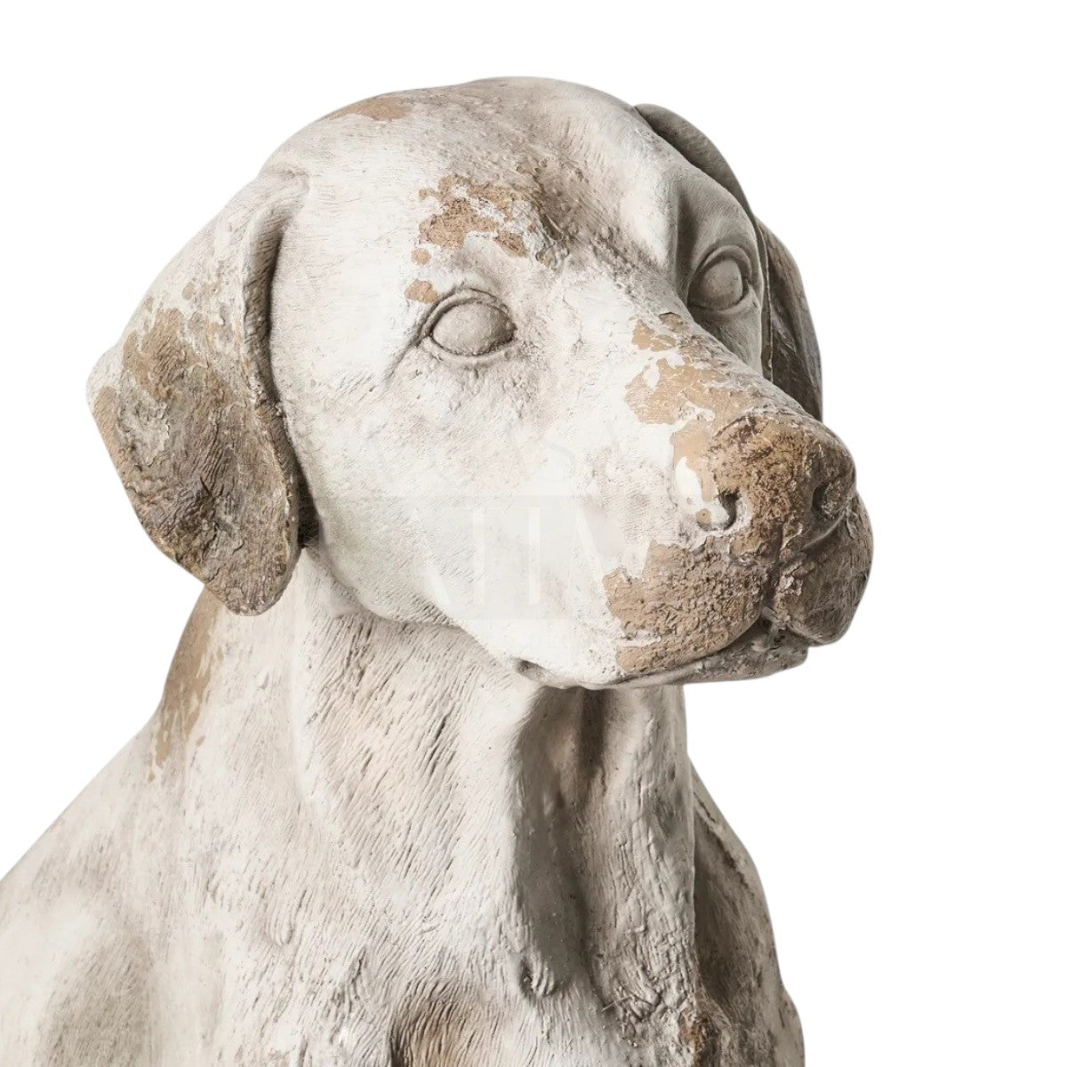 Figura Perro Sentado Vintage 70 cms.