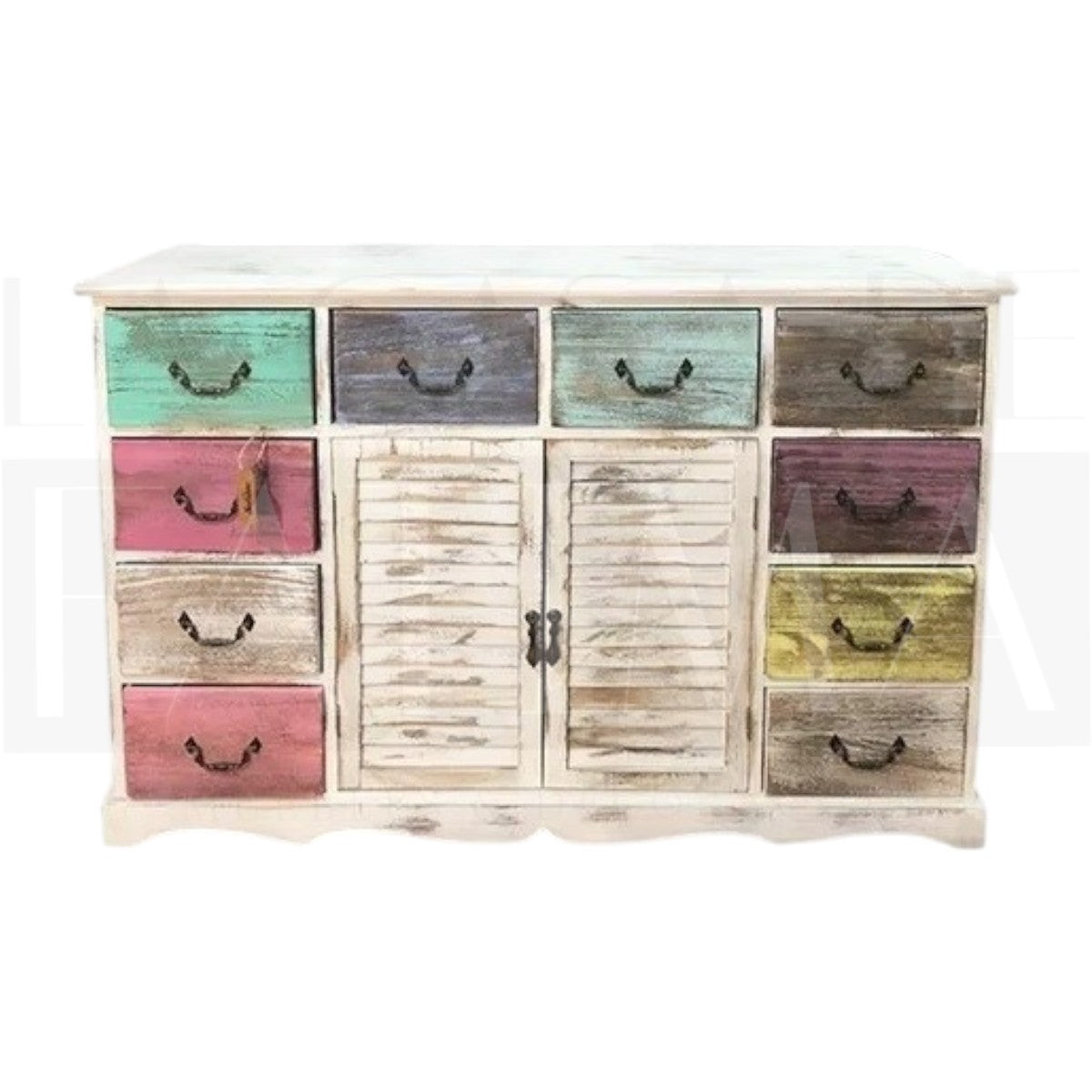 Buffet vintage 10 cajones color mix