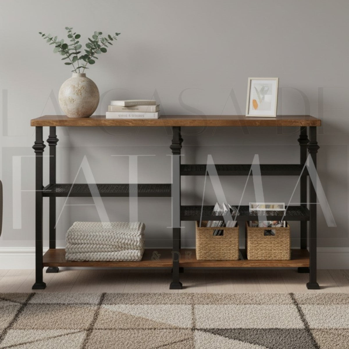 Arrimo Industrial Madera y Reja Metálica 140