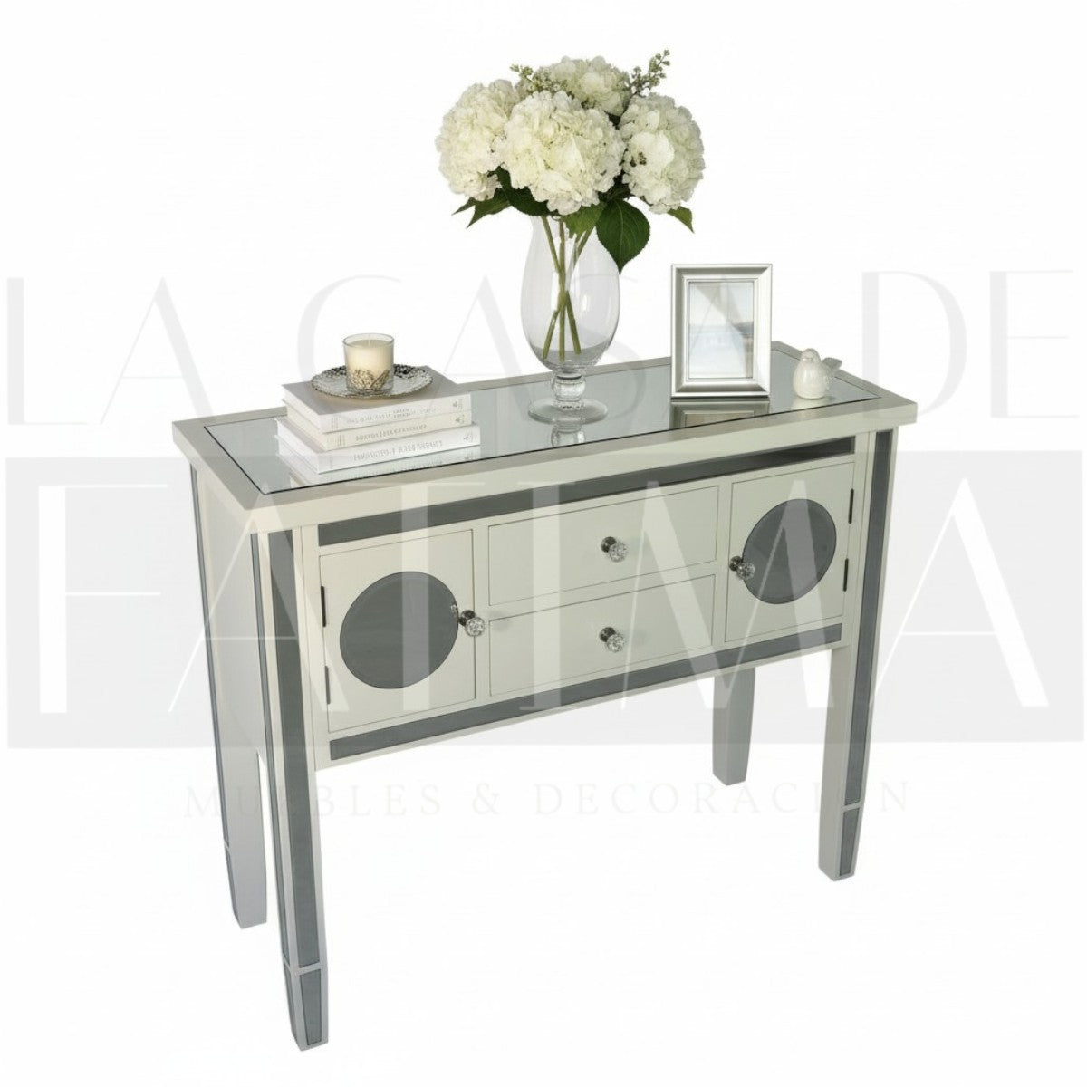 Mesa de Arrimo Espejada Nápoles