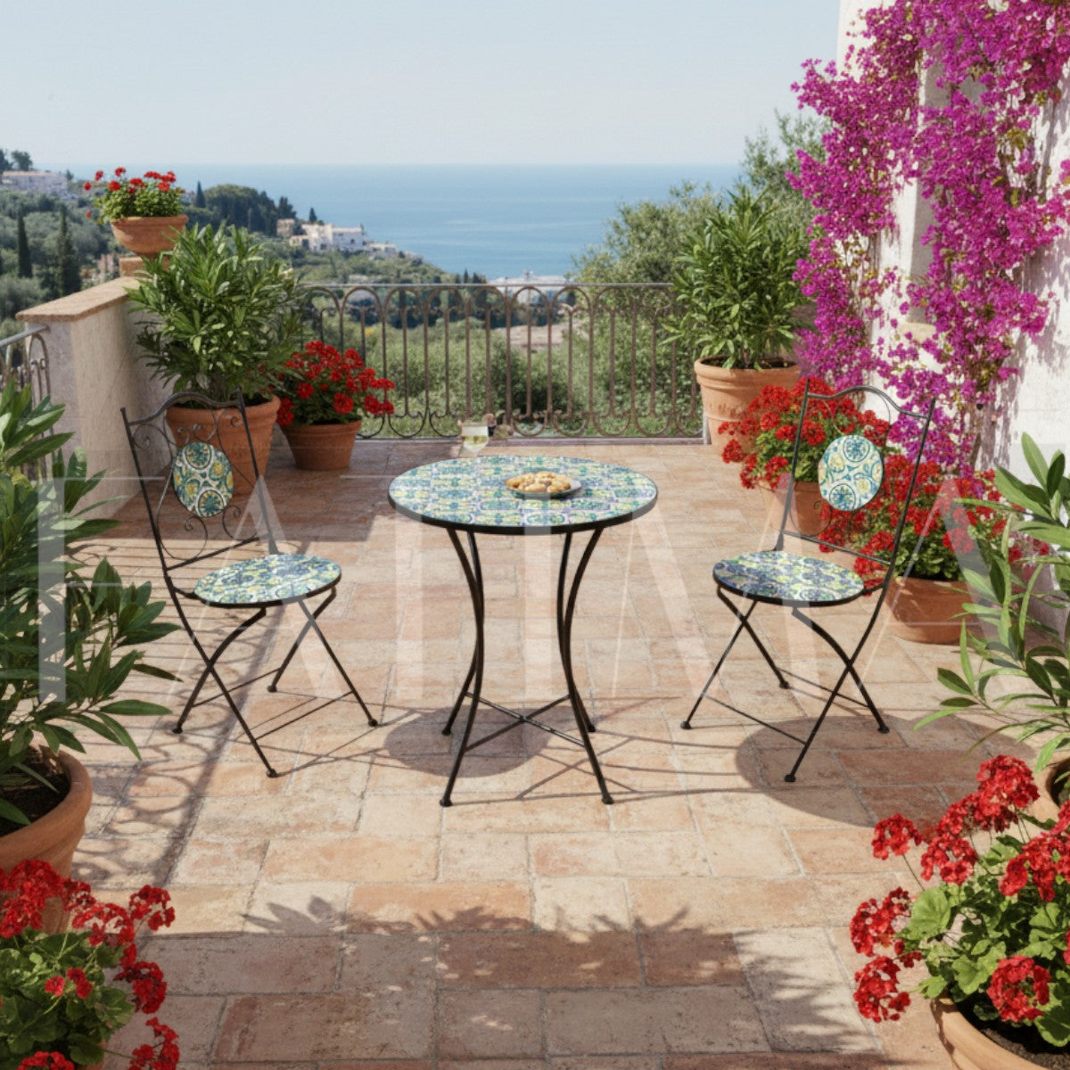 Set de Terraza Bistro Mosaico Positano