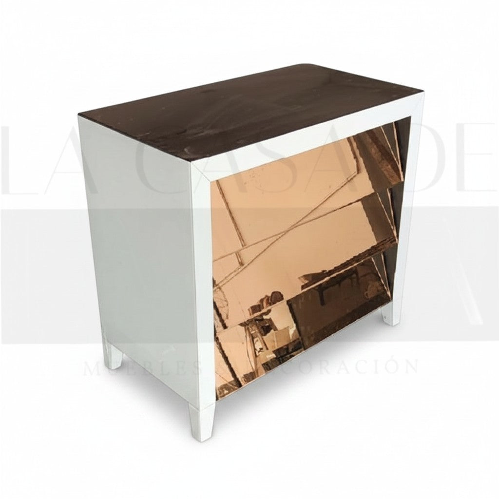 Cómoda Espejada Rose Gold