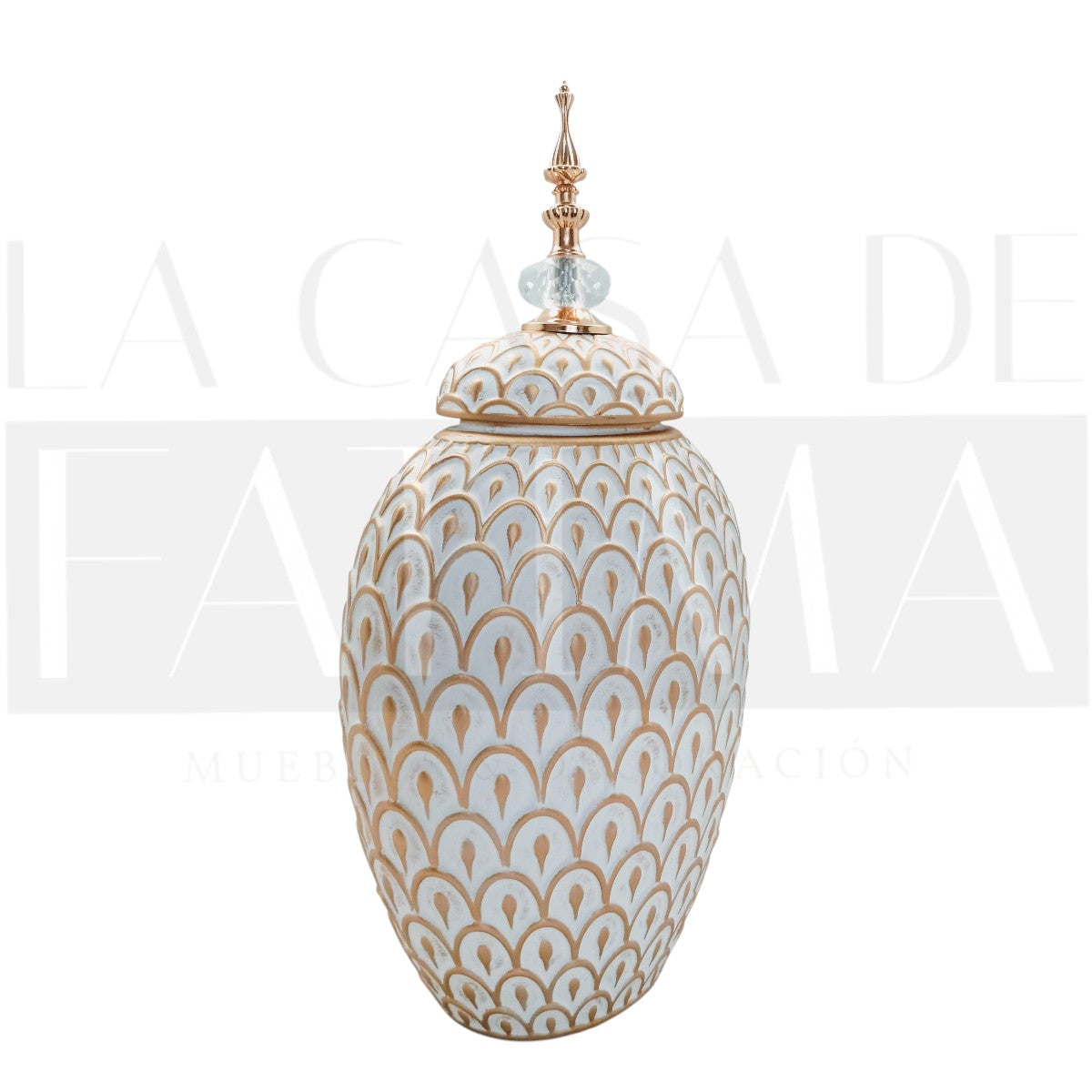 Jarrón Decorativo Dorado 42 cm