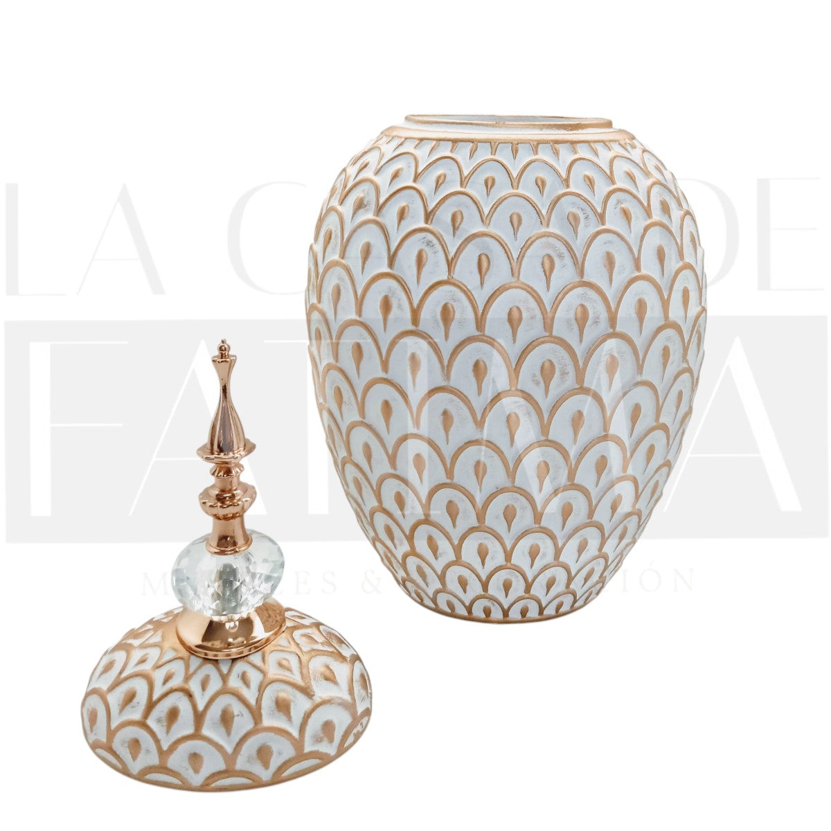 Jarrón Decorativo Dorado 42 cm