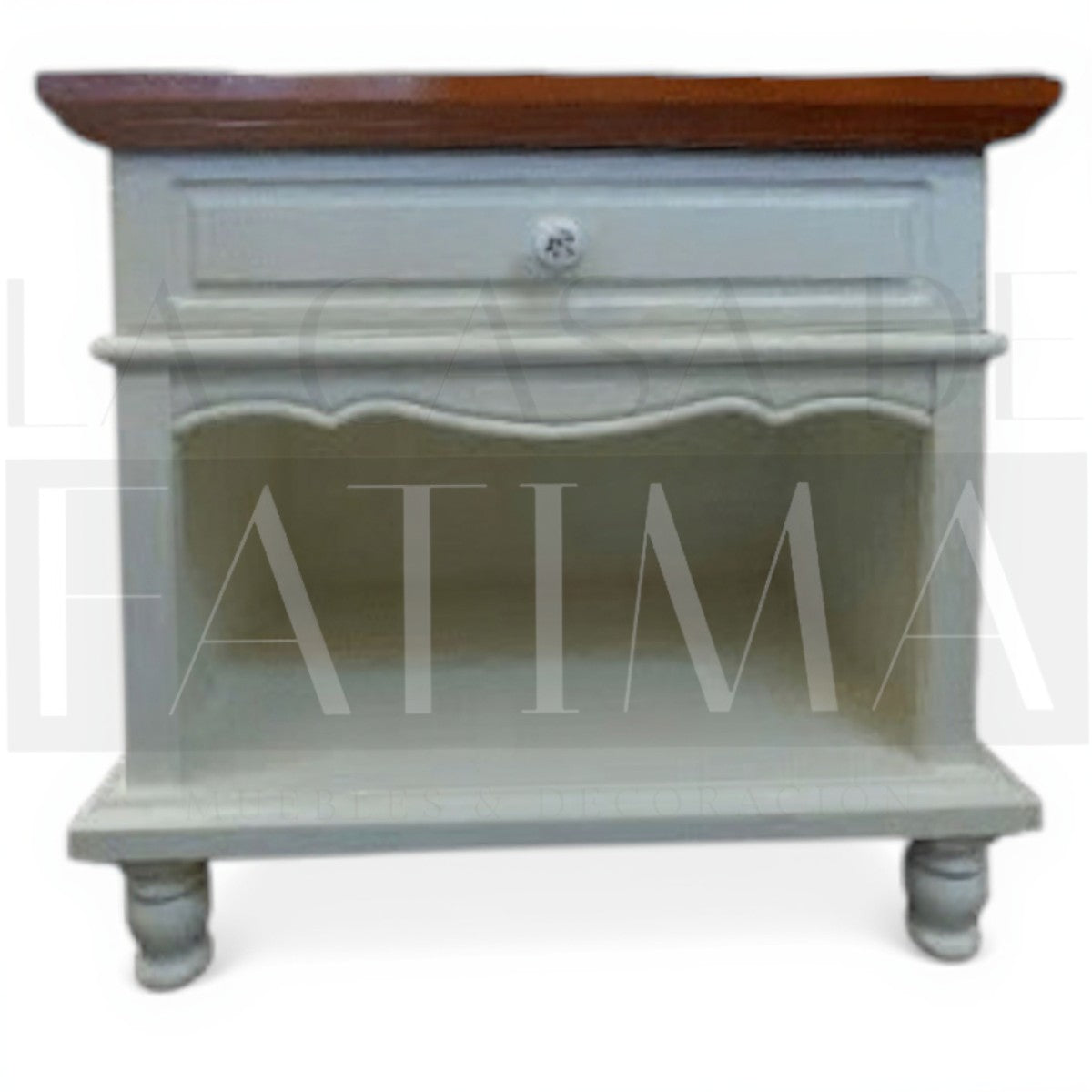 Velador Blanco Lacado