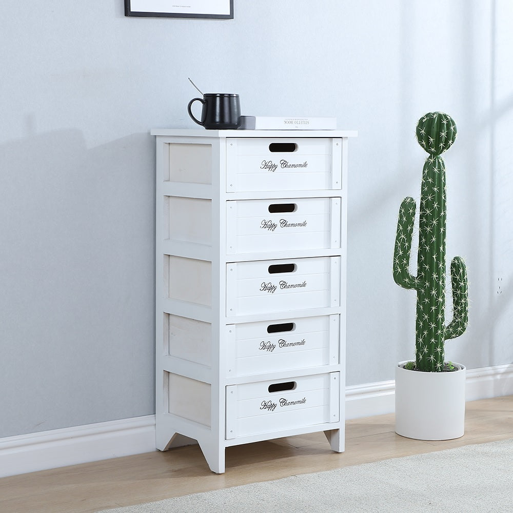 Cabinet 5 cajones Happy White