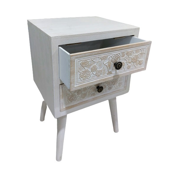 Velador Estampado Vintage 2 cajones