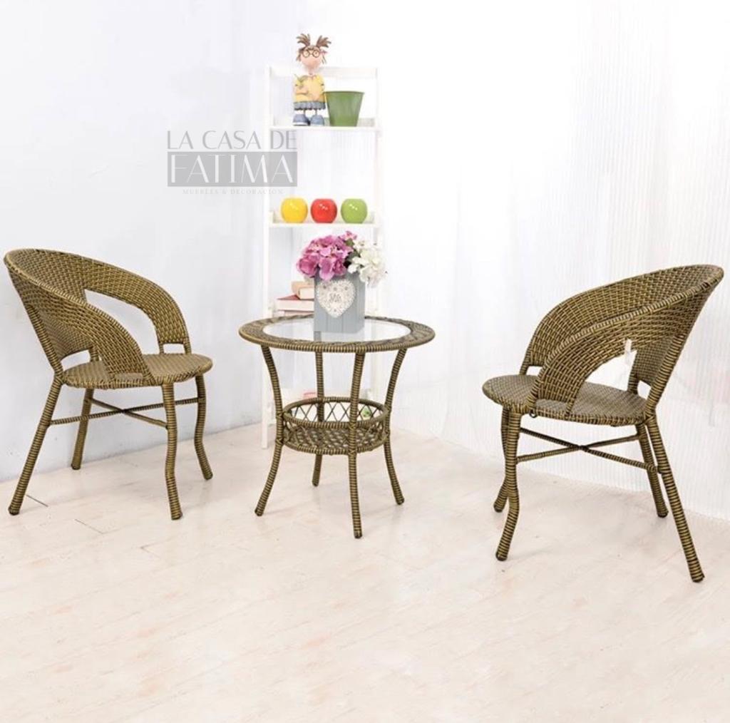 Set de Terraza 2 Personas Sillas Golden