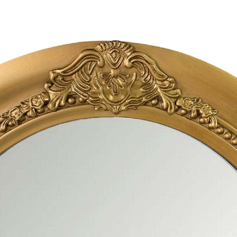 Espejo Ovalado Dorado Provenzal