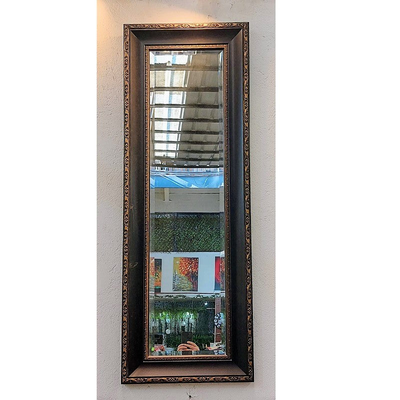 Espejo Biselado Mural Dark Brown Vintage