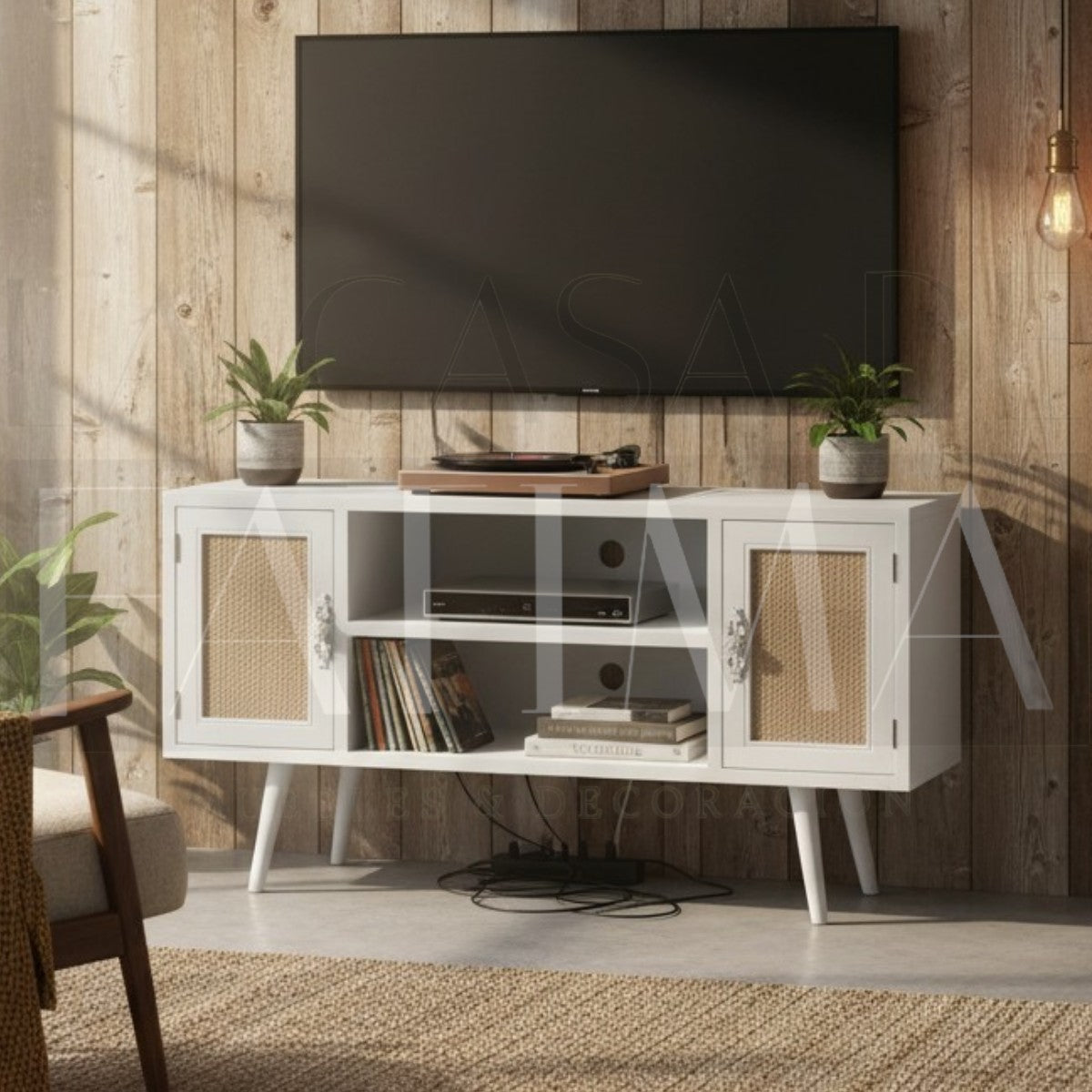 Mesa Rack Vintage Cáñamo