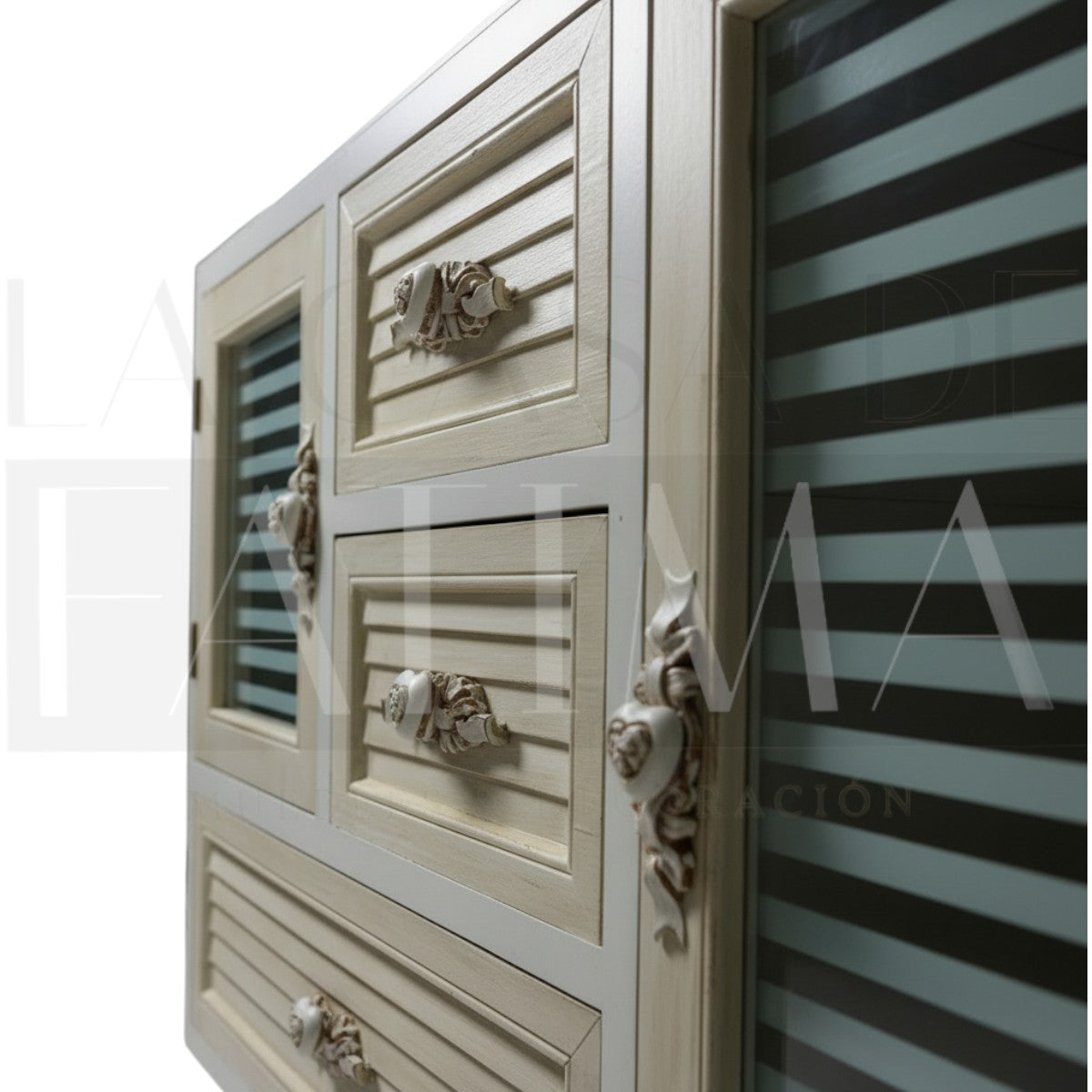 Buffet Vintage 2 Puertas Tiradores Corazón