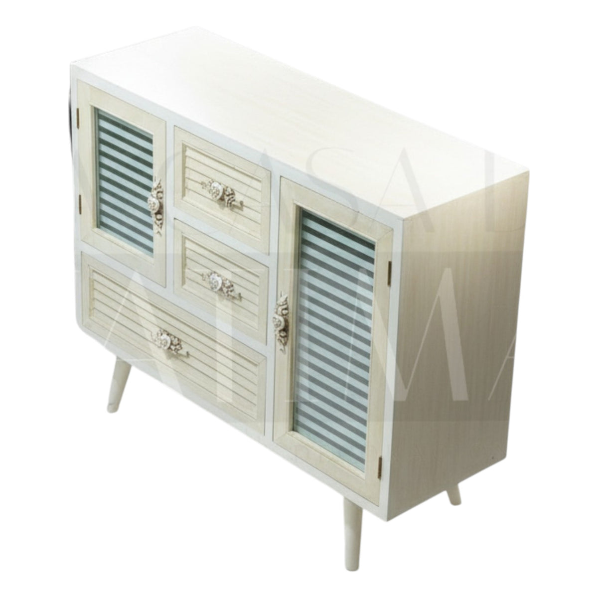 Buffet Vintage 2 Puertas Tiradores Corazón