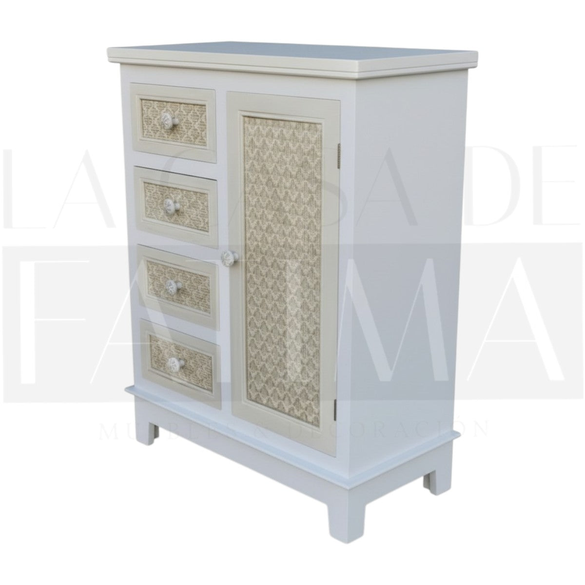 Cajonera Vintage 4 cajones y puerta