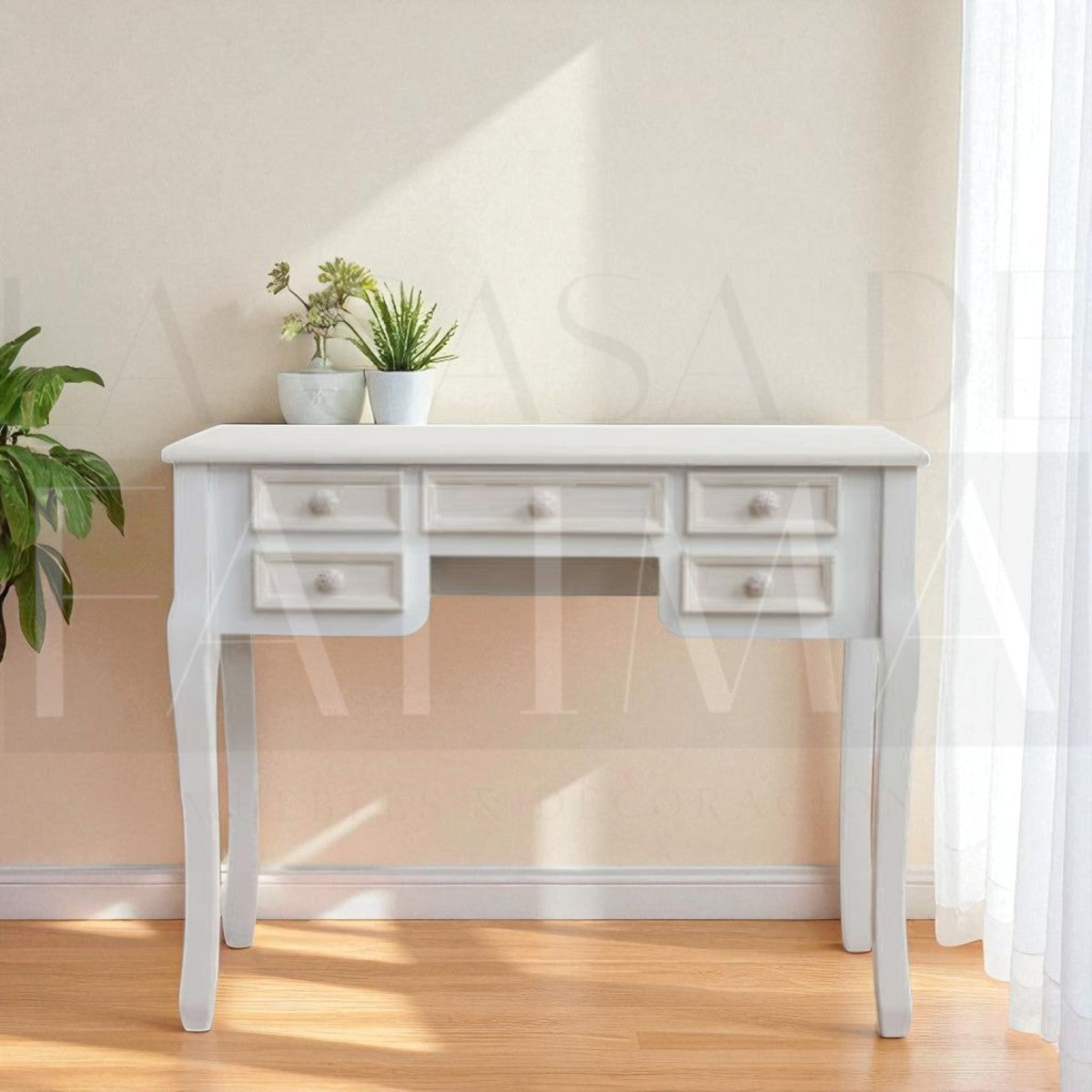 Mesa Arrimo 5 Cajones Vintage