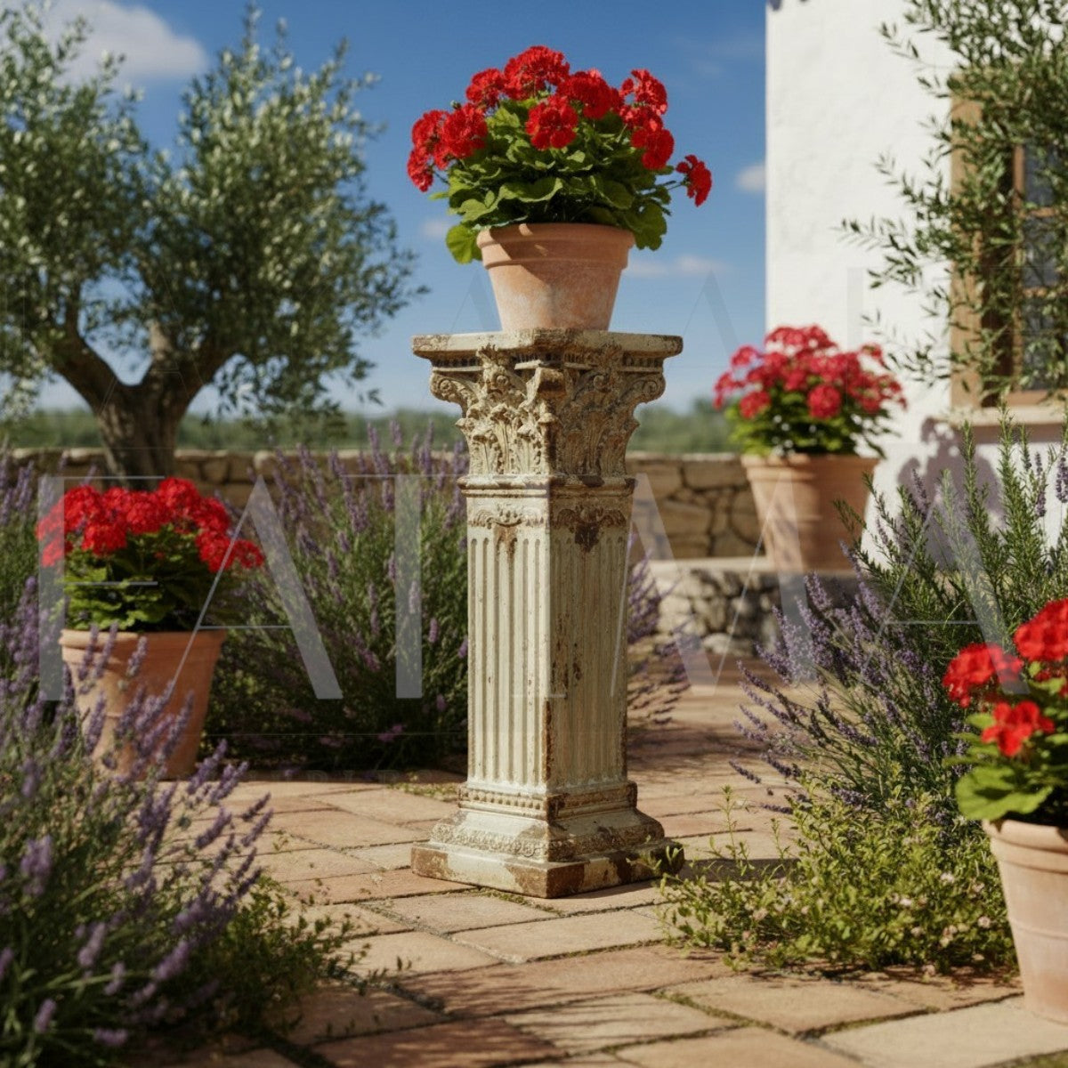 Pedestal Romano Clásico Vintage 71 cms.