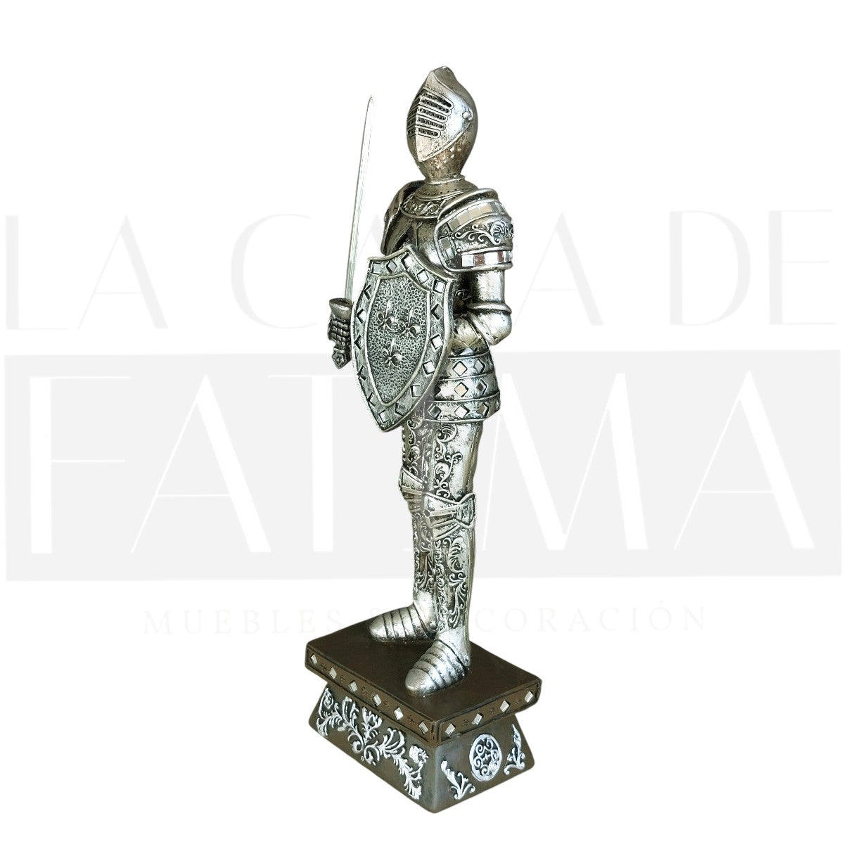 Figura Caballero Medieval con Escudo y Espada