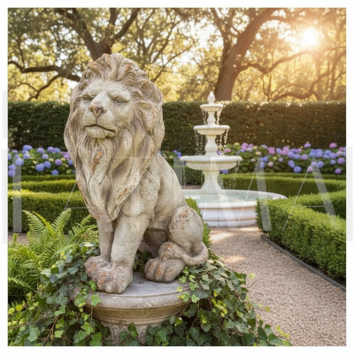 Escultura León Sentado