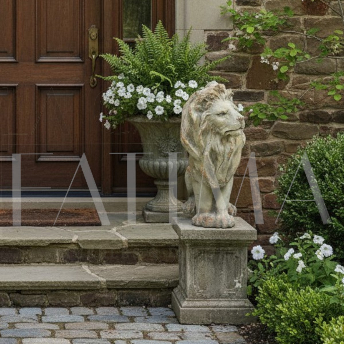 Escultura León Sentado