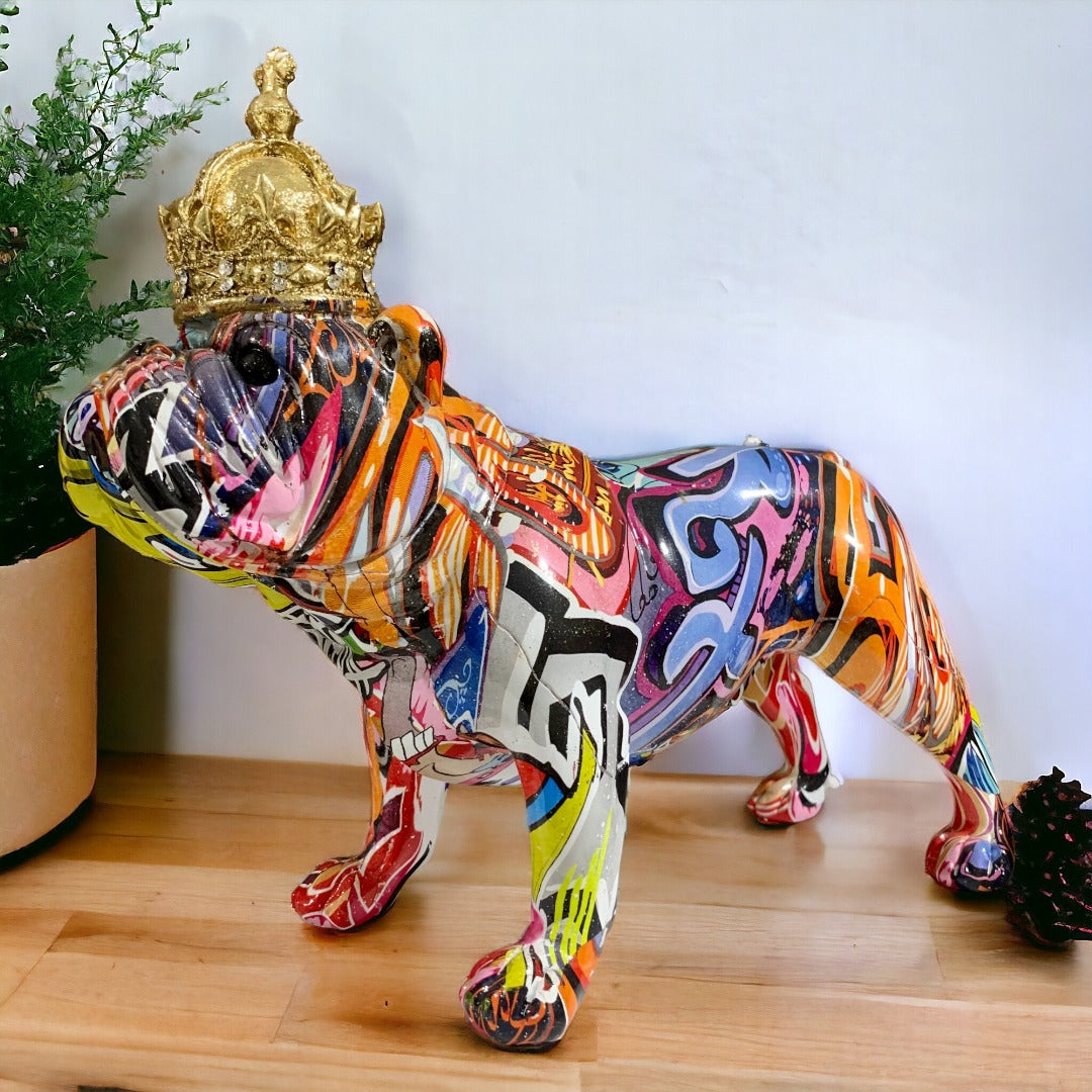 Figura Bulldog Grafitti Corona