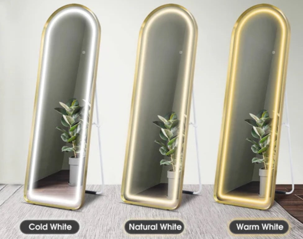 Espejo Rectangular LED Blanco de Cuerpo Completo con Pedestal 150x40 cm (Copia)