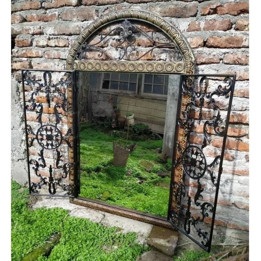 Espejo Español Reja Metálica