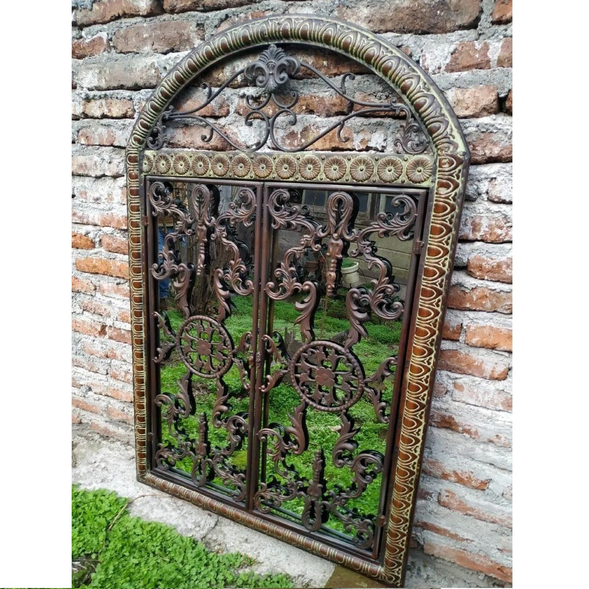 Espejo Español Reja Metálica