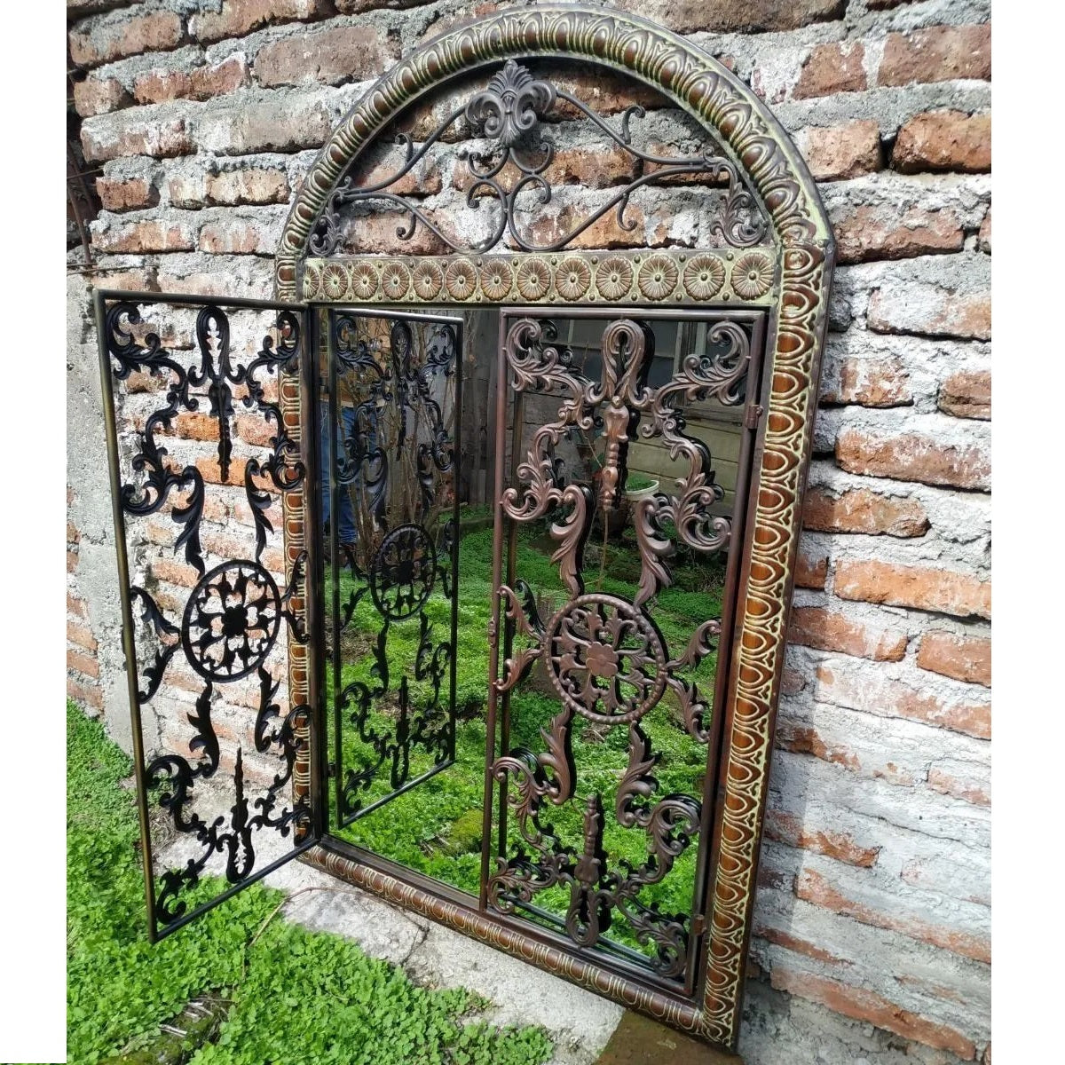 Espejo Español Reja Metálica