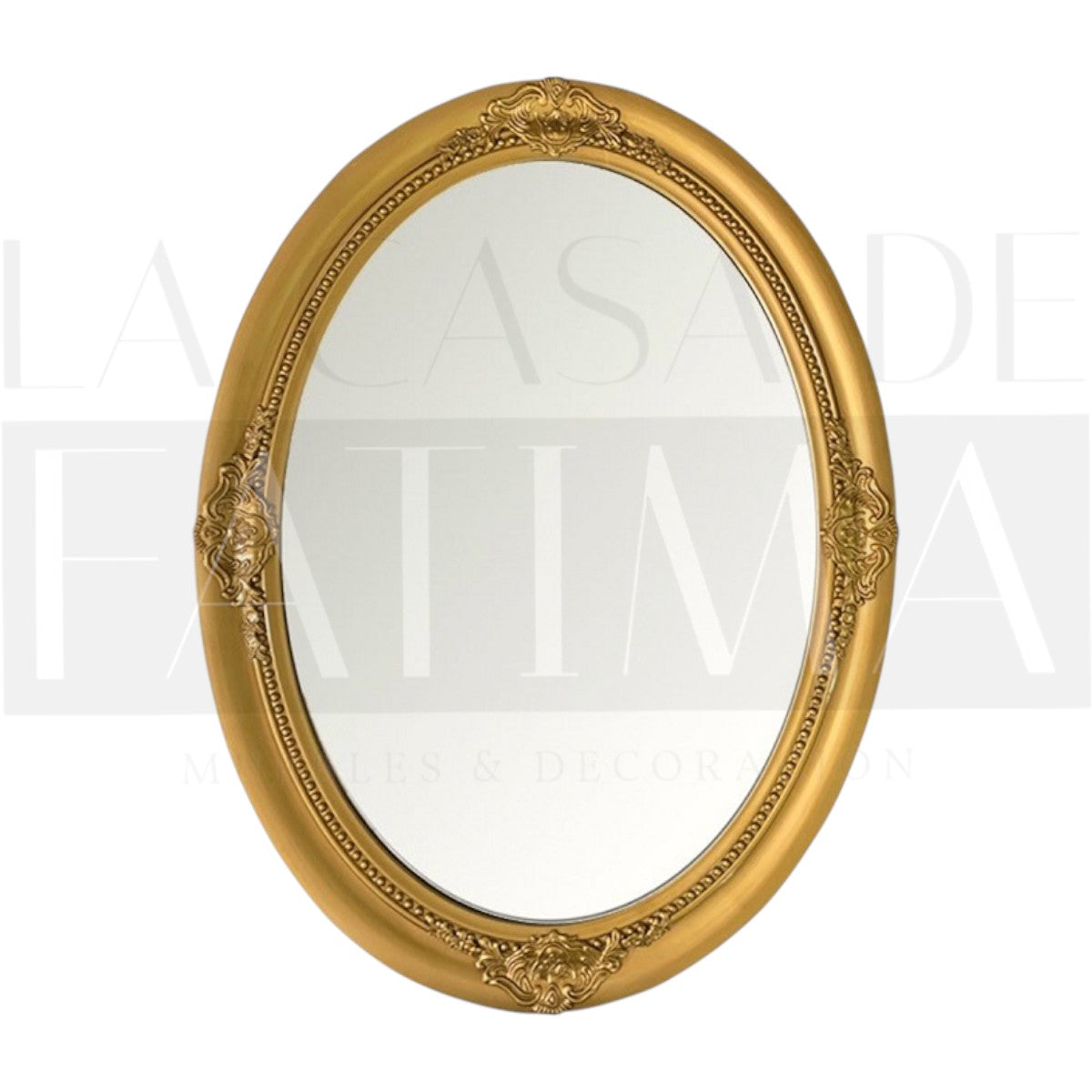 Espejo Ovalado Dorado Provenzal
