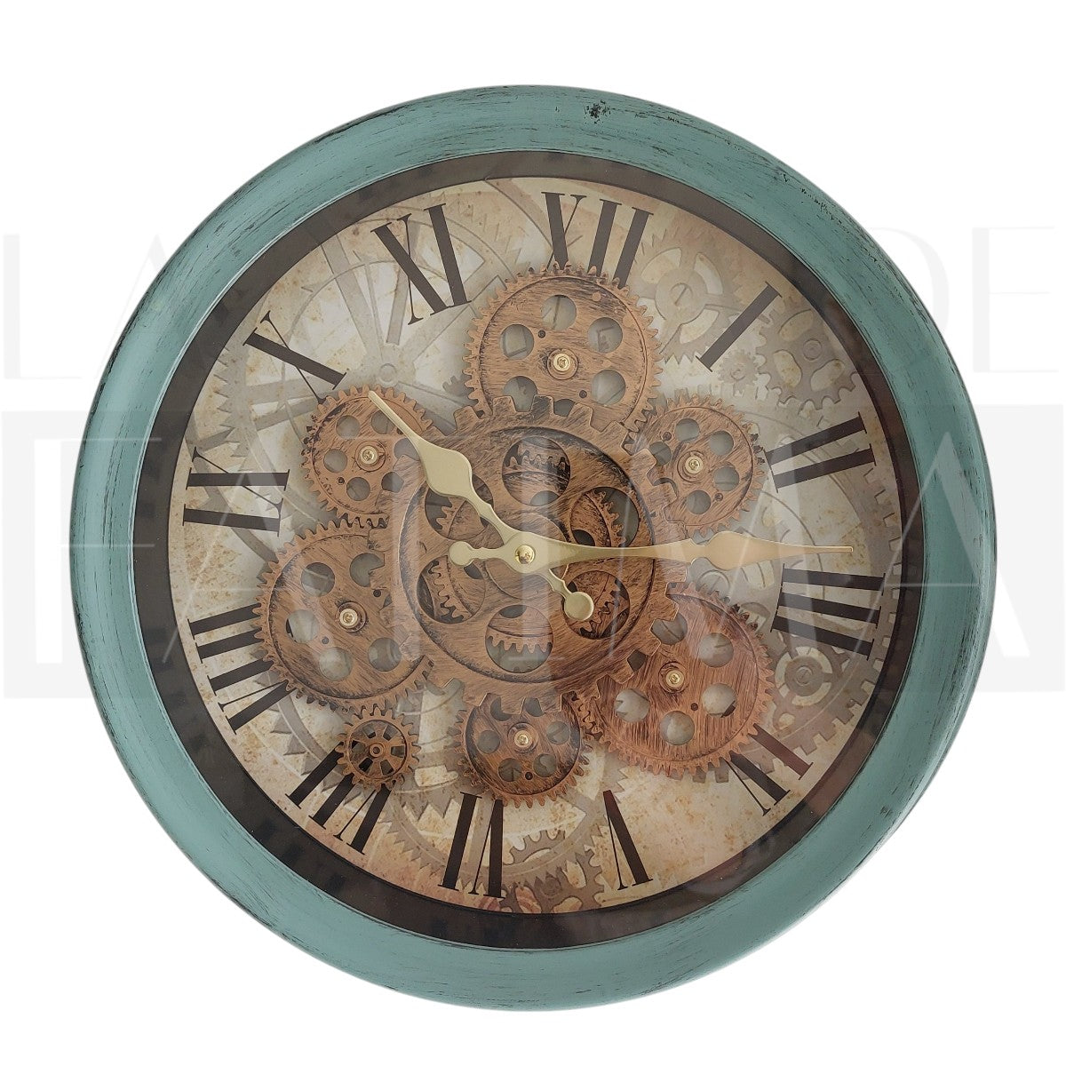 Reloj Mural Decorativo Mechanic Green